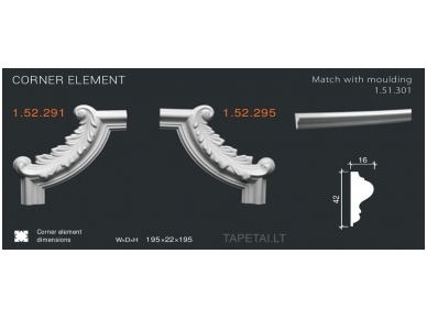 Kampinis elementas 1.52.291,1.52.295